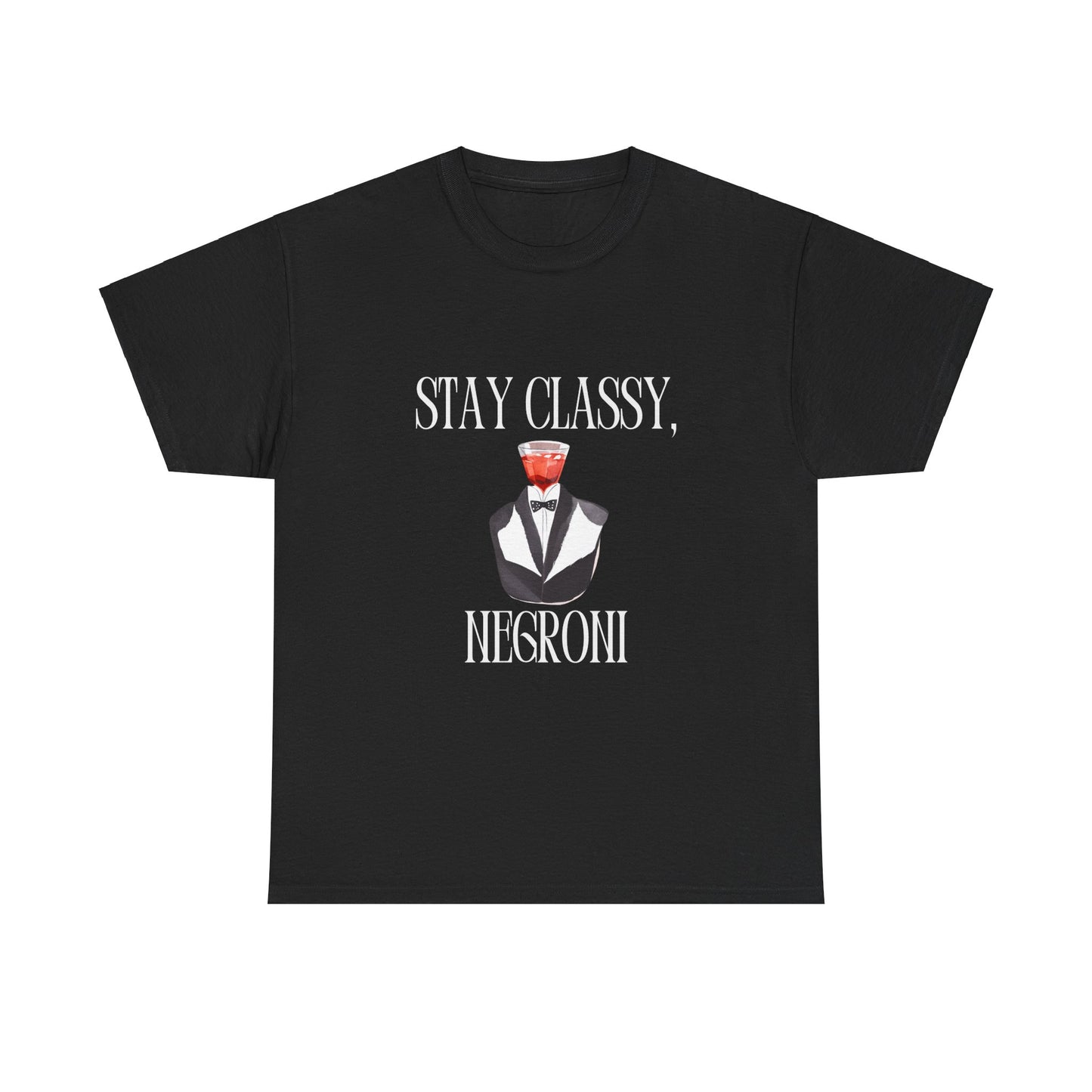 Graphic Tee - Stay Classy Negroni Print