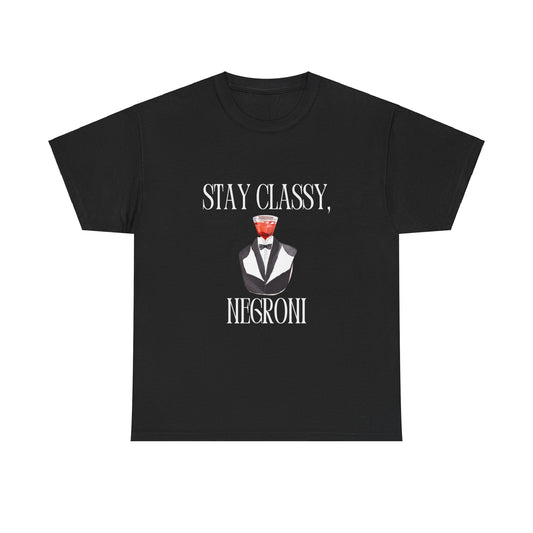 Graphic Tee - Stay Classy Negroni Print