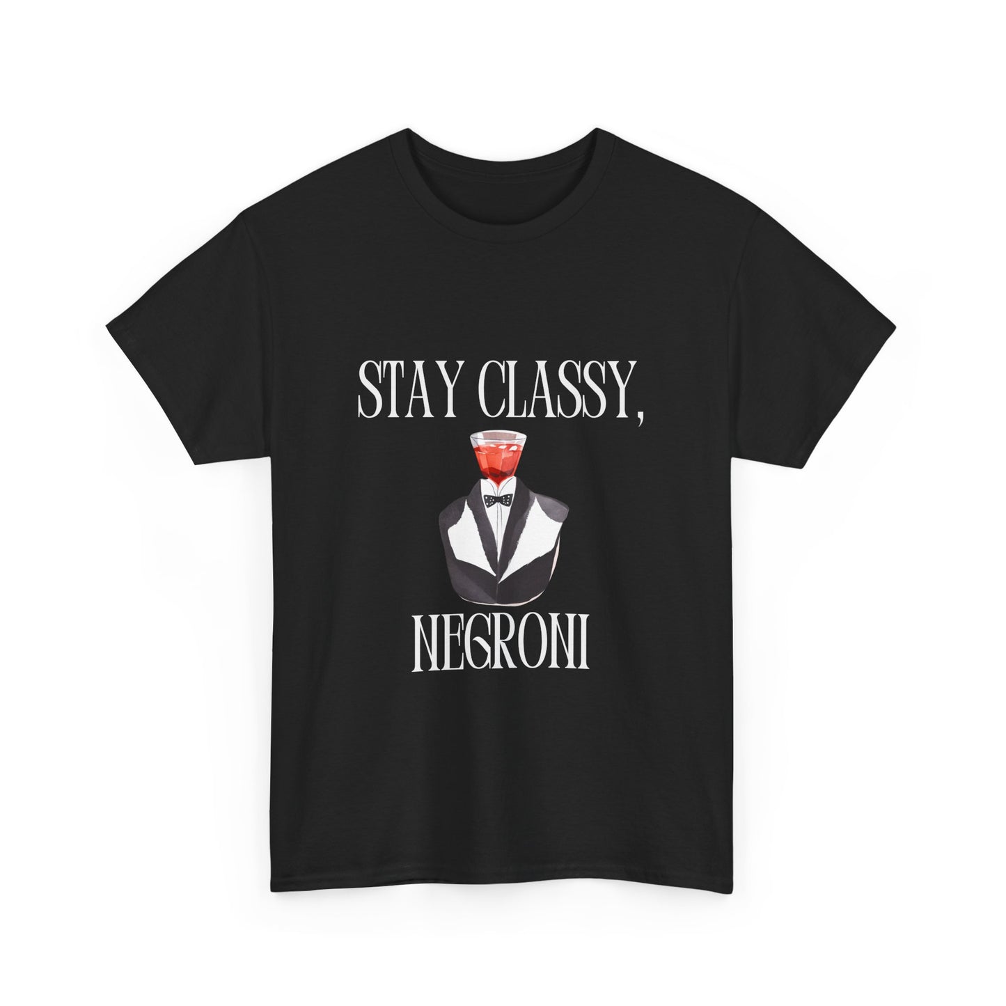 Graphic Tee - Stay Classy Negroni Print